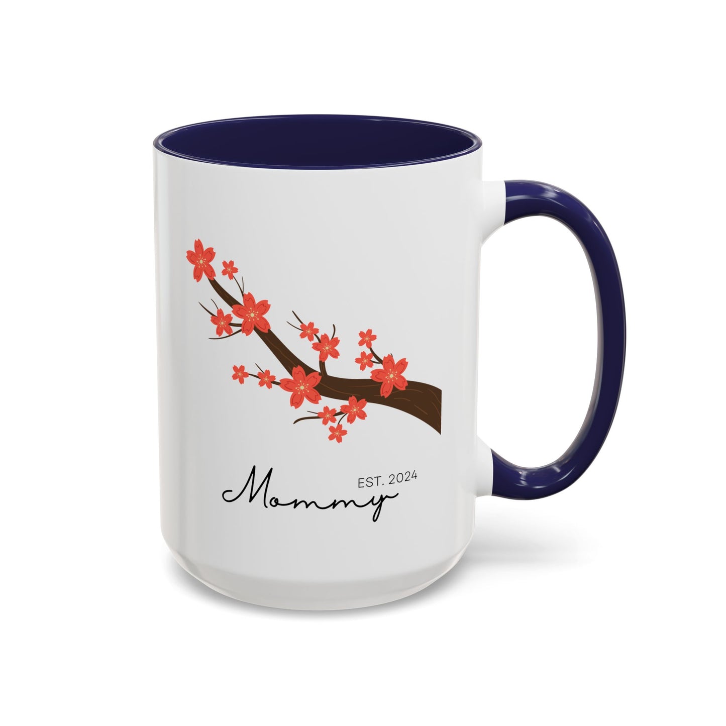 Personalized Cherry Blossom Mommy Coffee Mug - 11oz & 15oz