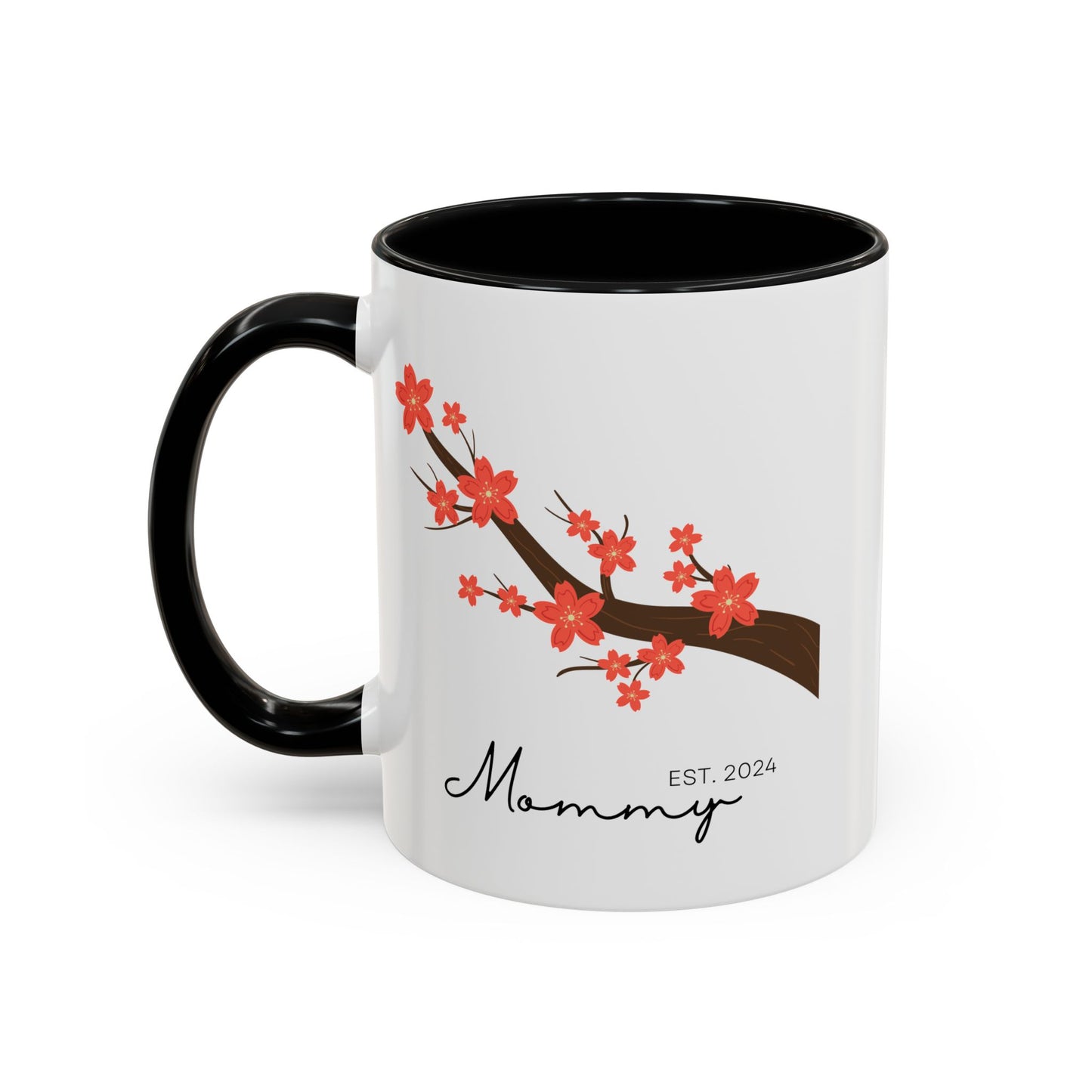 Personalized Cherry Blossom Mommy Coffee Mug - 11oz & 15oz
