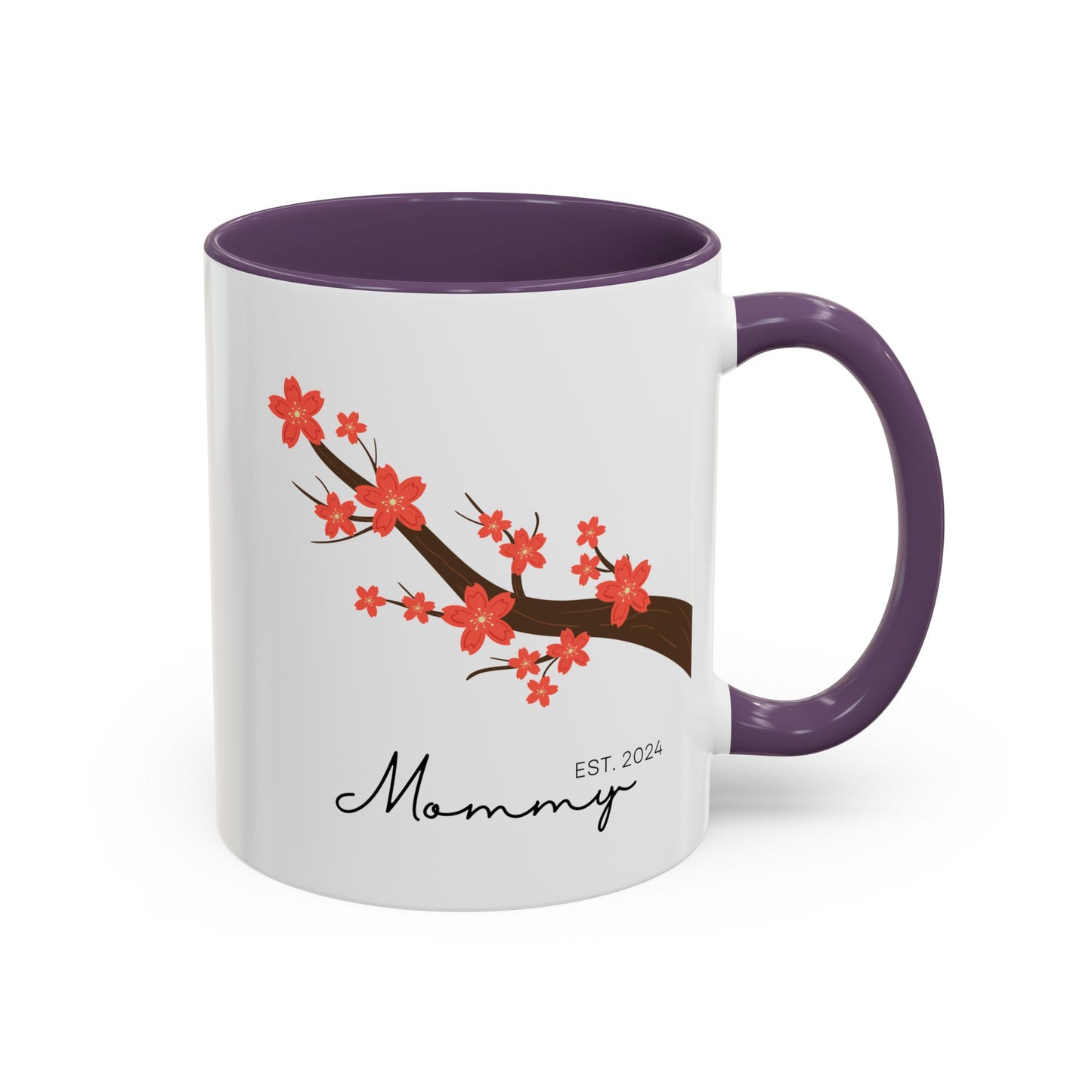 Personalized Cherry Blossom Mommy Coffee Mug - 11oz & 15oz