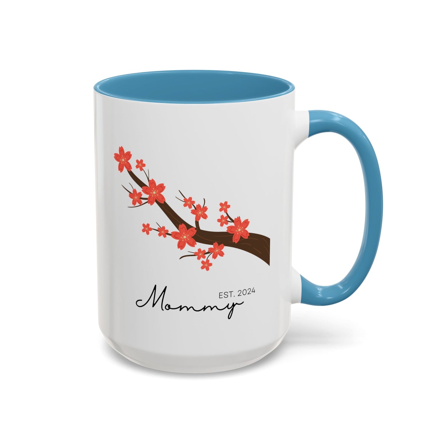 Personalized Cherry Blossom Mommy Coffee Mug - 11oz & 15oz