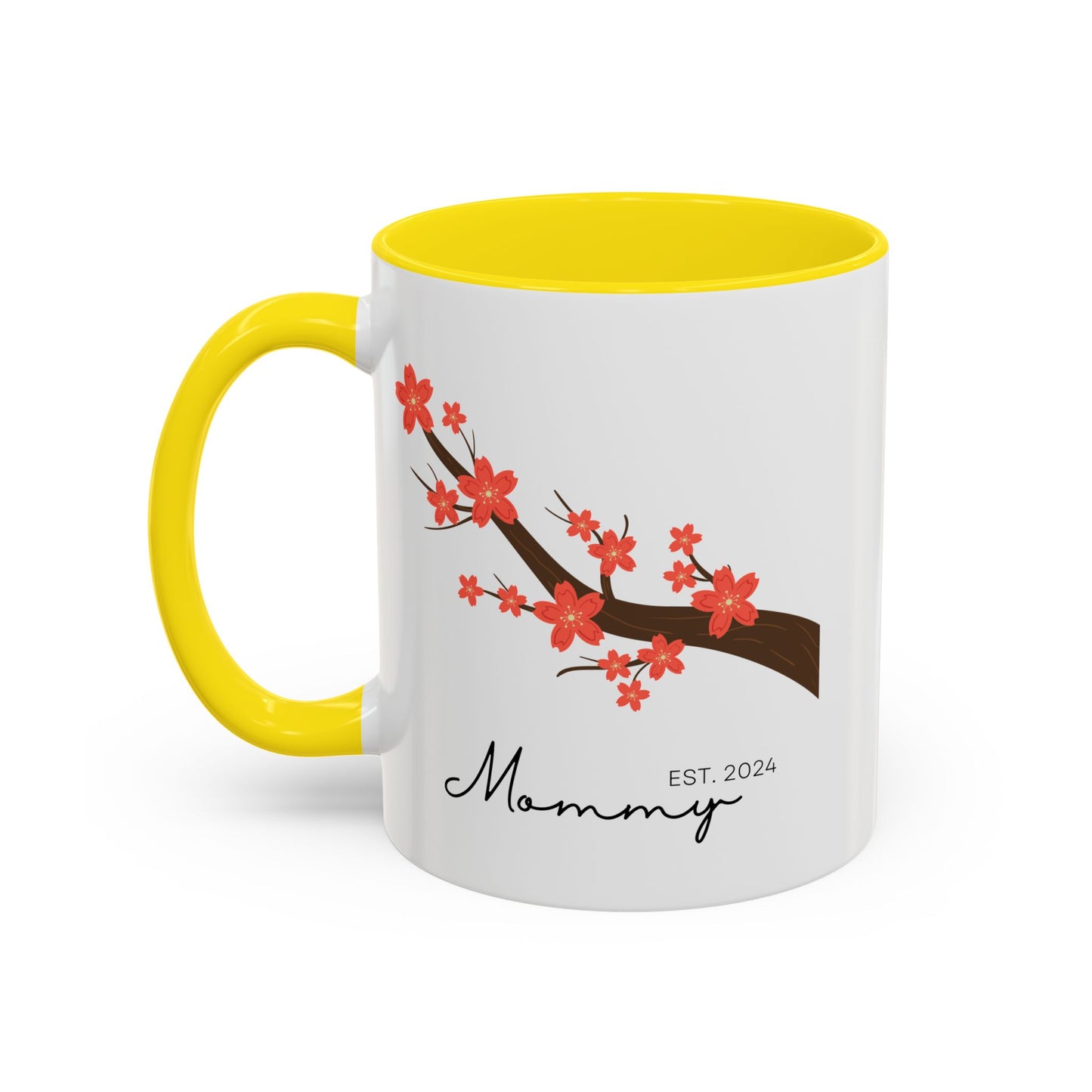 Personalized Cherry Blossom Mommy Coffee Mug - 11oz & 15oz