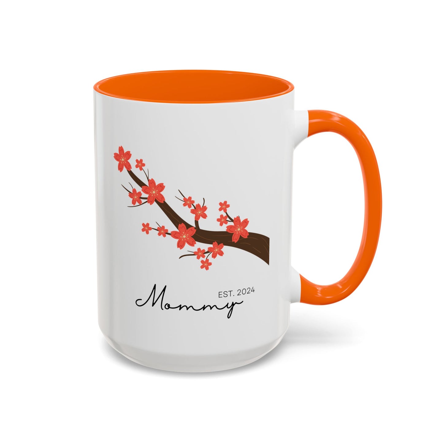 Personalized Cherry Blossom Mommy Coffee Mug - 11oz & 15oz