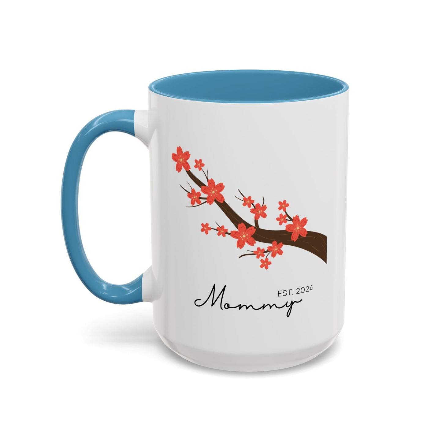 Personalized Cherry Blossom Mommy Coffee Mug - 11oz & 15oz