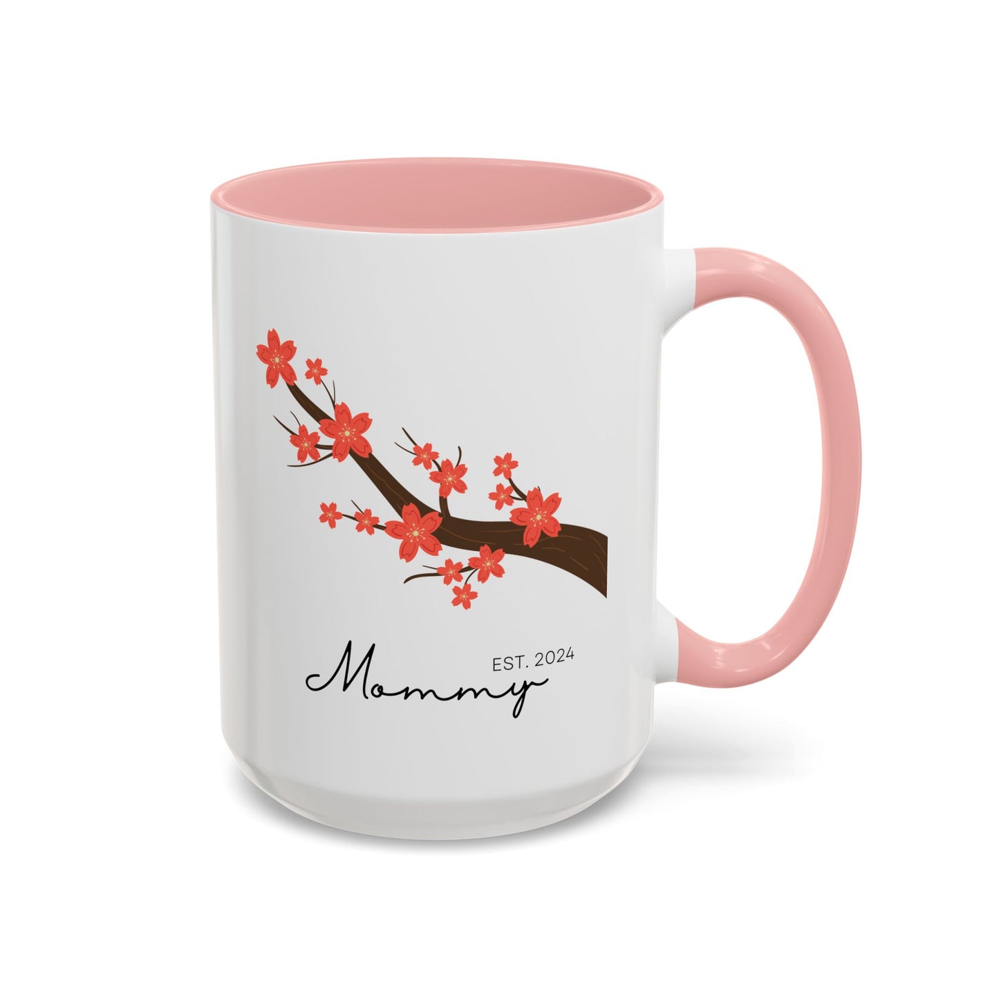 Personalized Cherry Blossom Mommy Coffee Mug - 11oz & 15oz