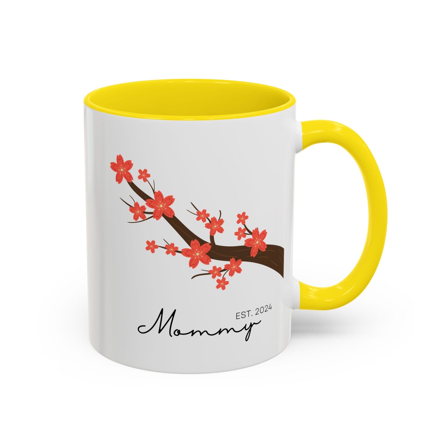 Personalized Cherry Blossom Mommy Coffee Mug - 11oz & 15oz