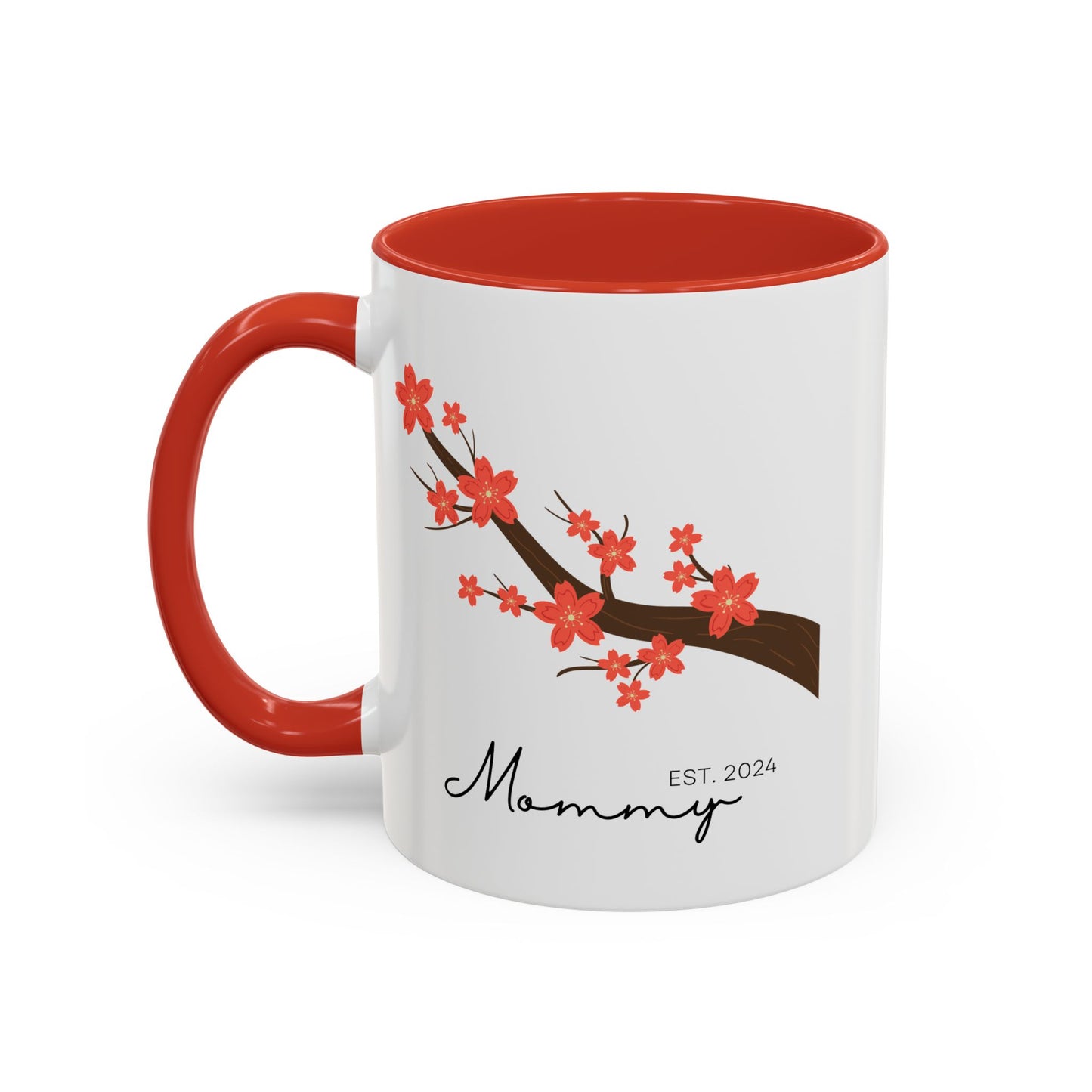 Personalized Cherry Blossom Mommy Coffee Mug - 11oz & 15oz