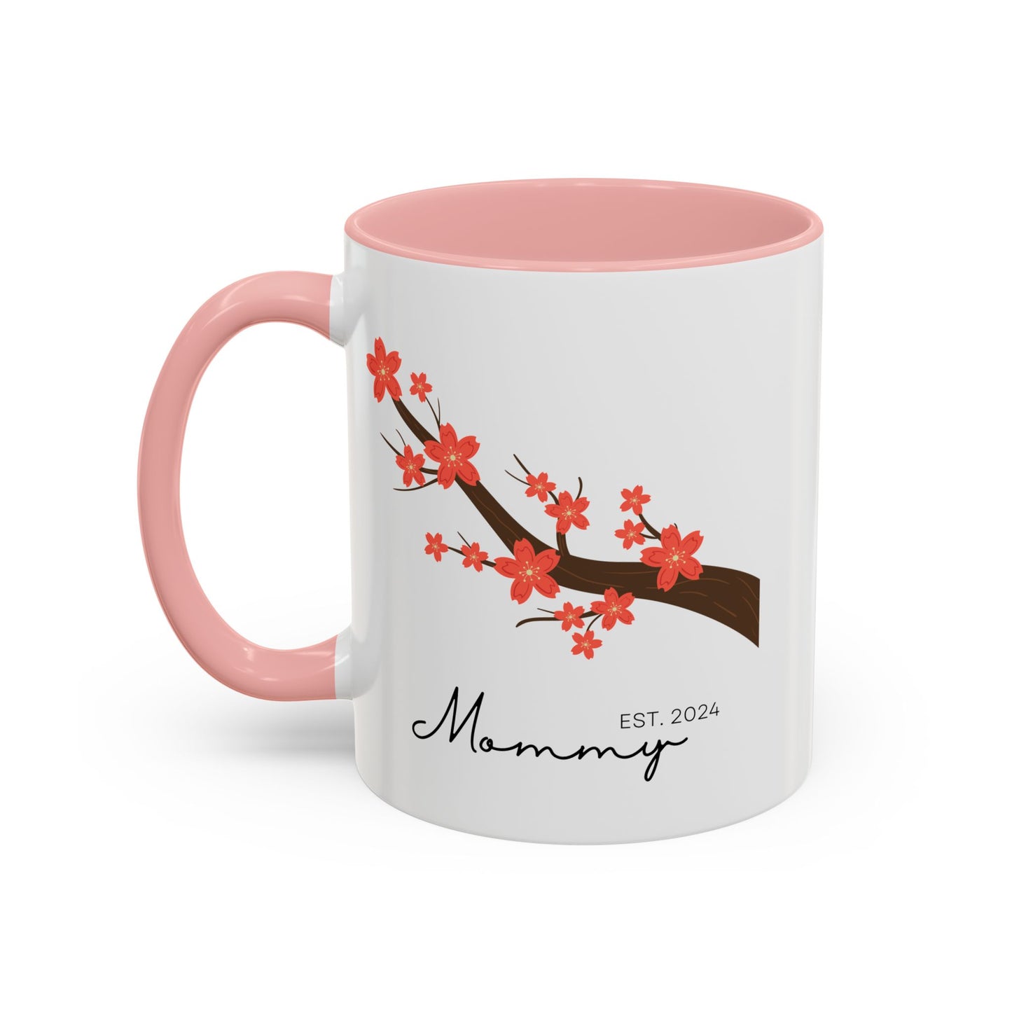 Personalized Cherry Blossom Mommy Coffee Mug - 11oz & 15oz