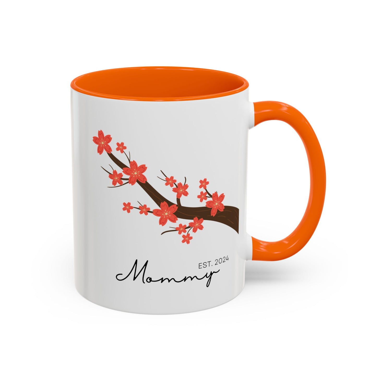 Personalized Cherry Blossom Mommy Coffee Mug - 11oz & 15oz