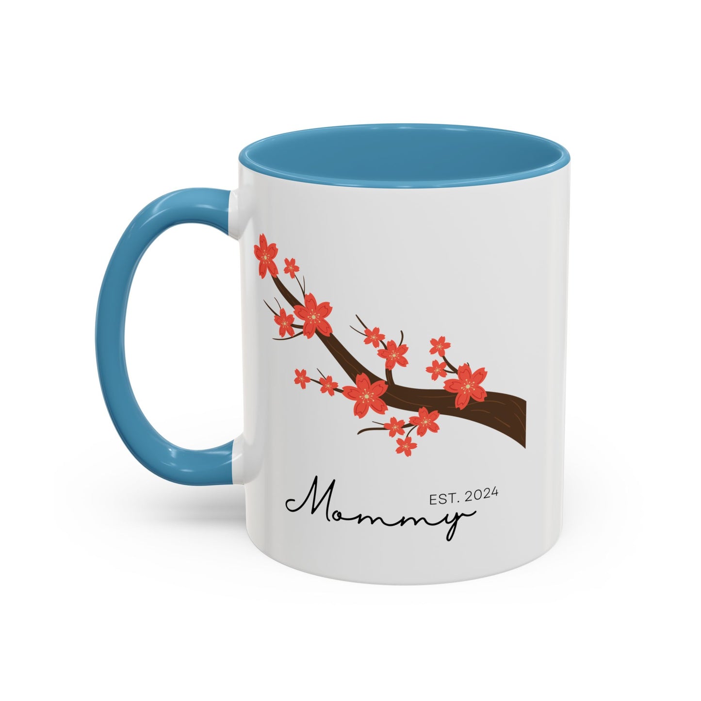 Personalized Cherry Blossom Mommy Coffee Mug - 11oz & 15oz