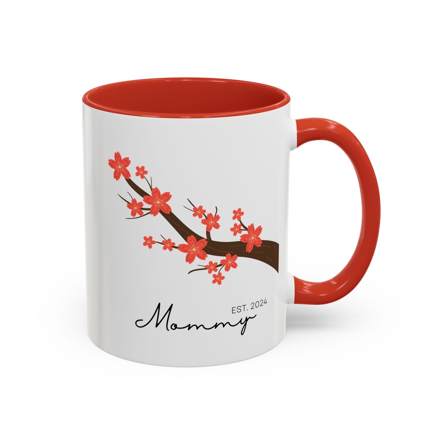 Personalized Cherry Blossom Mommy Coffee Mug - 11oz & 15oz