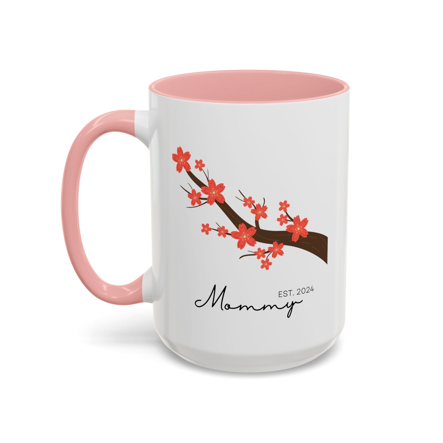 Personalized Cherry Blossom Mommy Coffee Mug - 11oz & 15oz