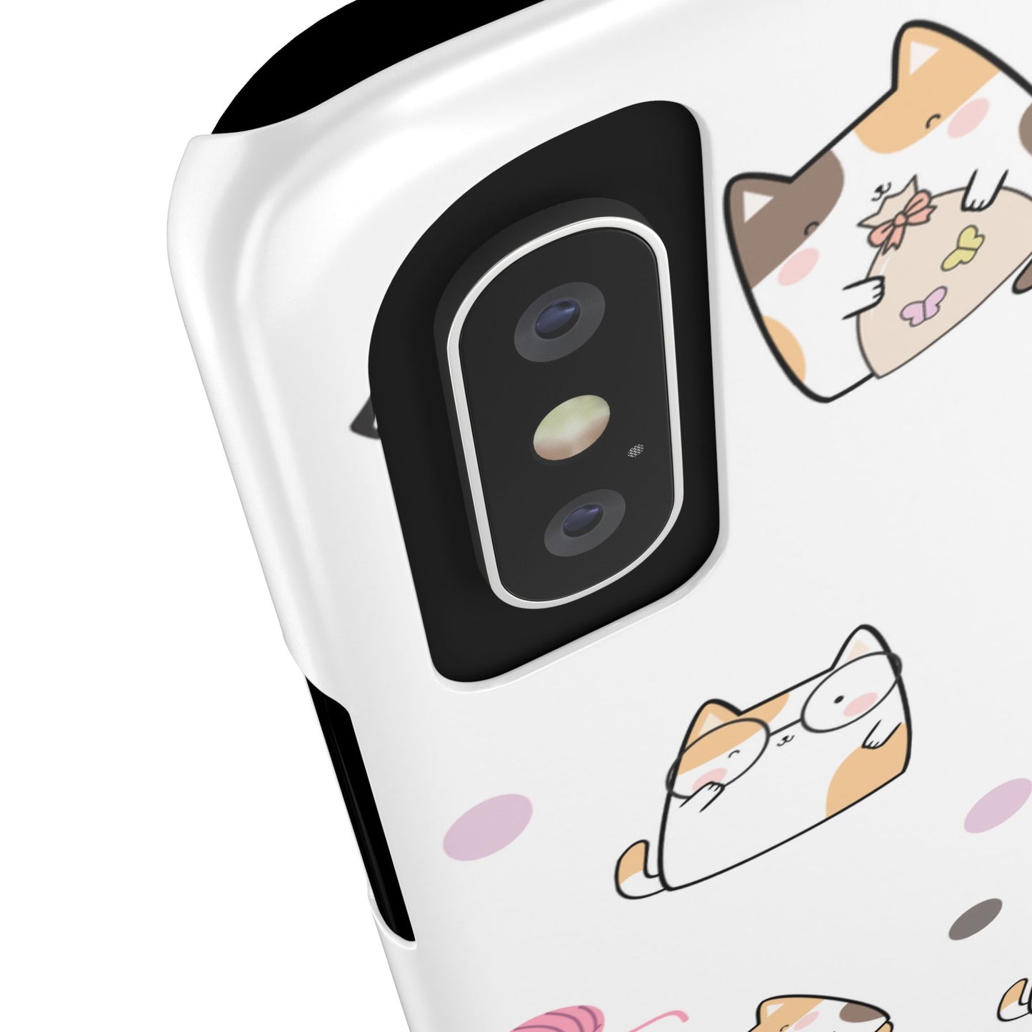 Cute Cat Pattern Slim Phone Case - Perfect for Cat Lovers