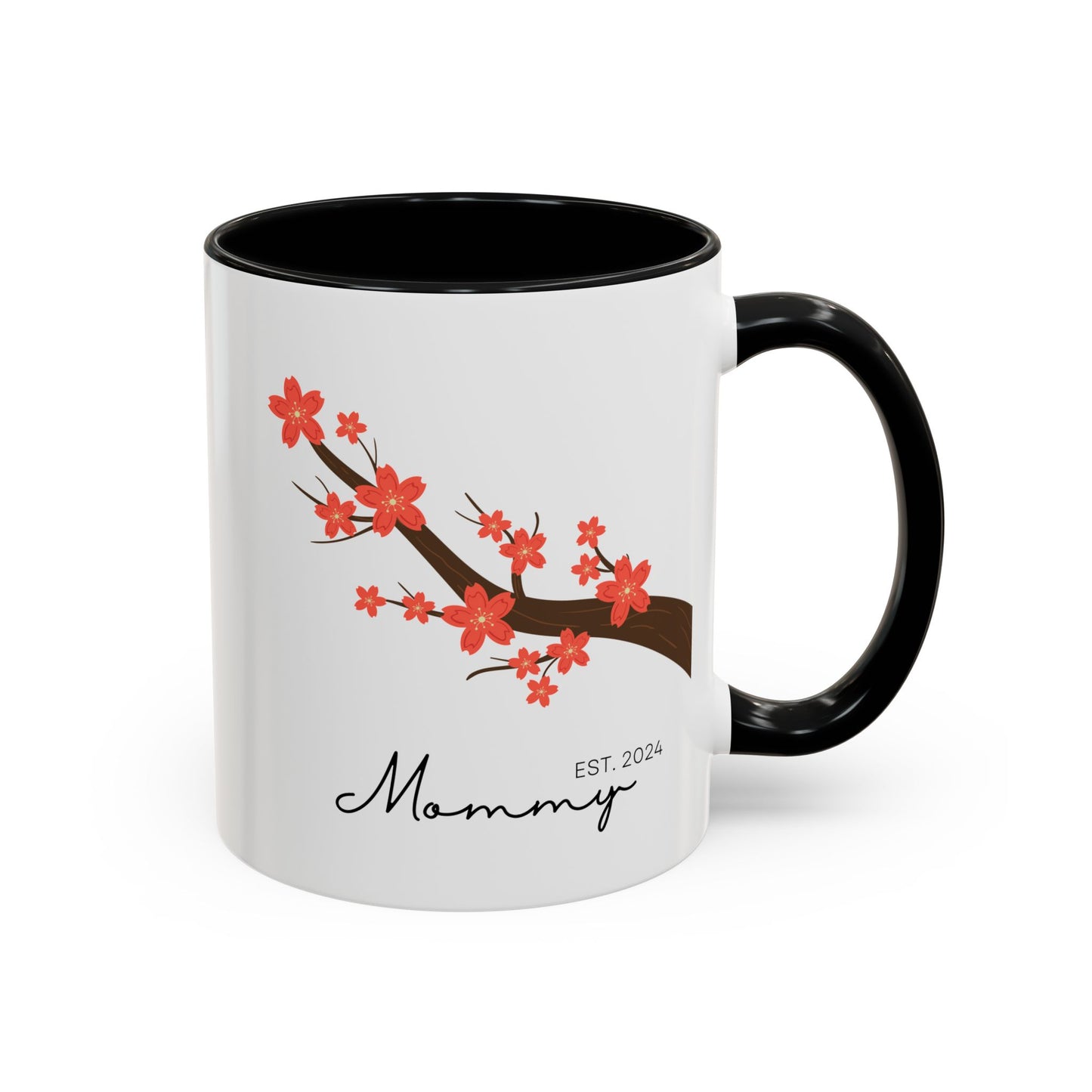 Personalized Cherry Blossom Mommy Coffee Mug - 11oz & 15oz