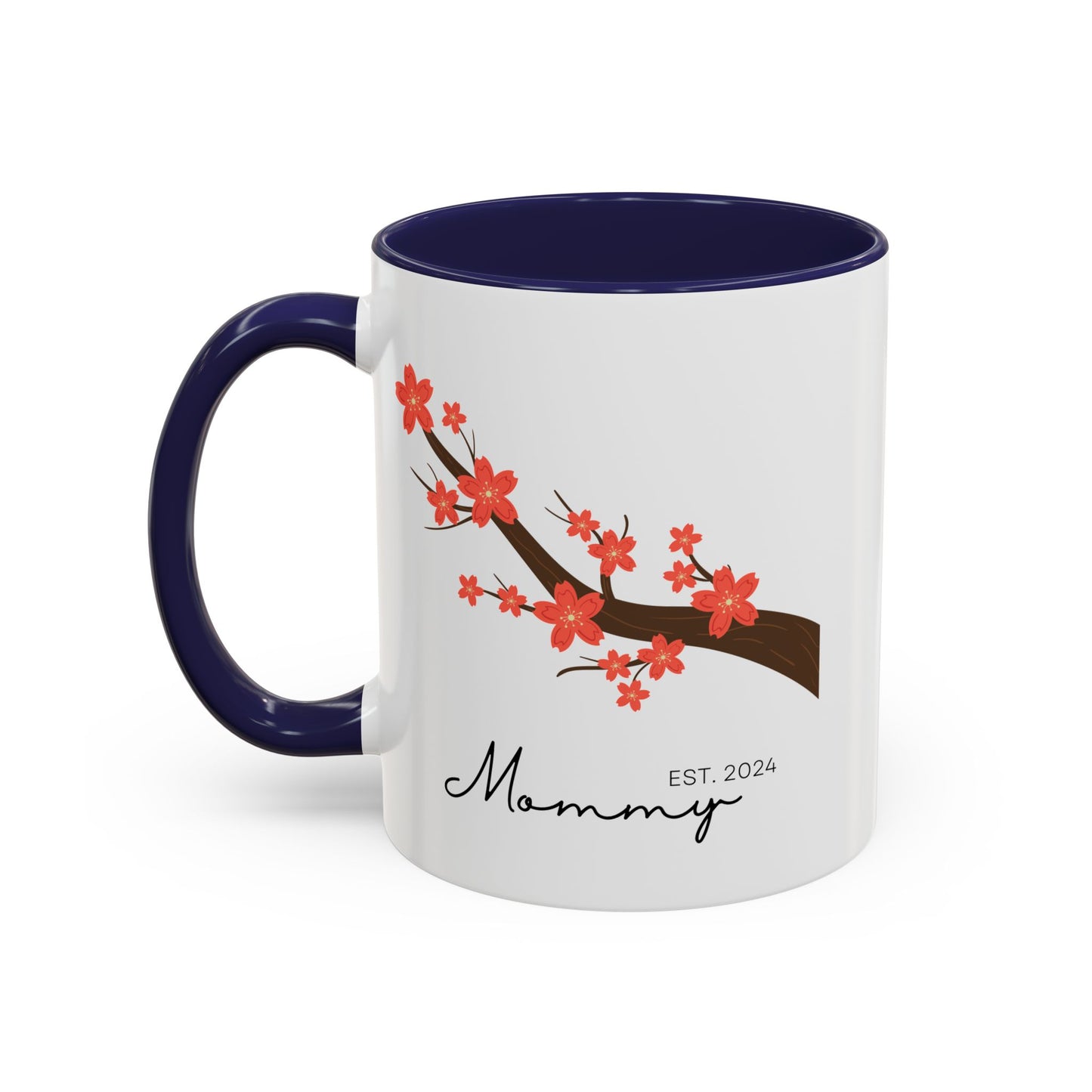 Personalized Cherry Blossom Mommy Coffee Mug - 11oz & 15oz