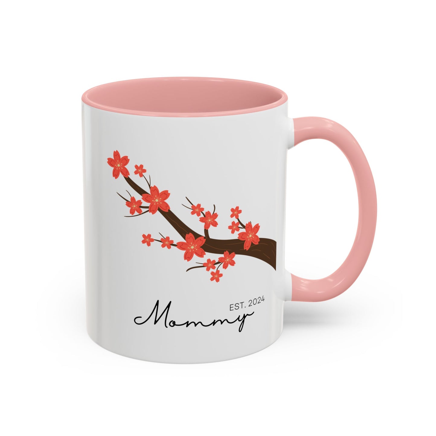 Personalized Cherry Blossom Mommy Coffee Mug - 11oz & 15oz