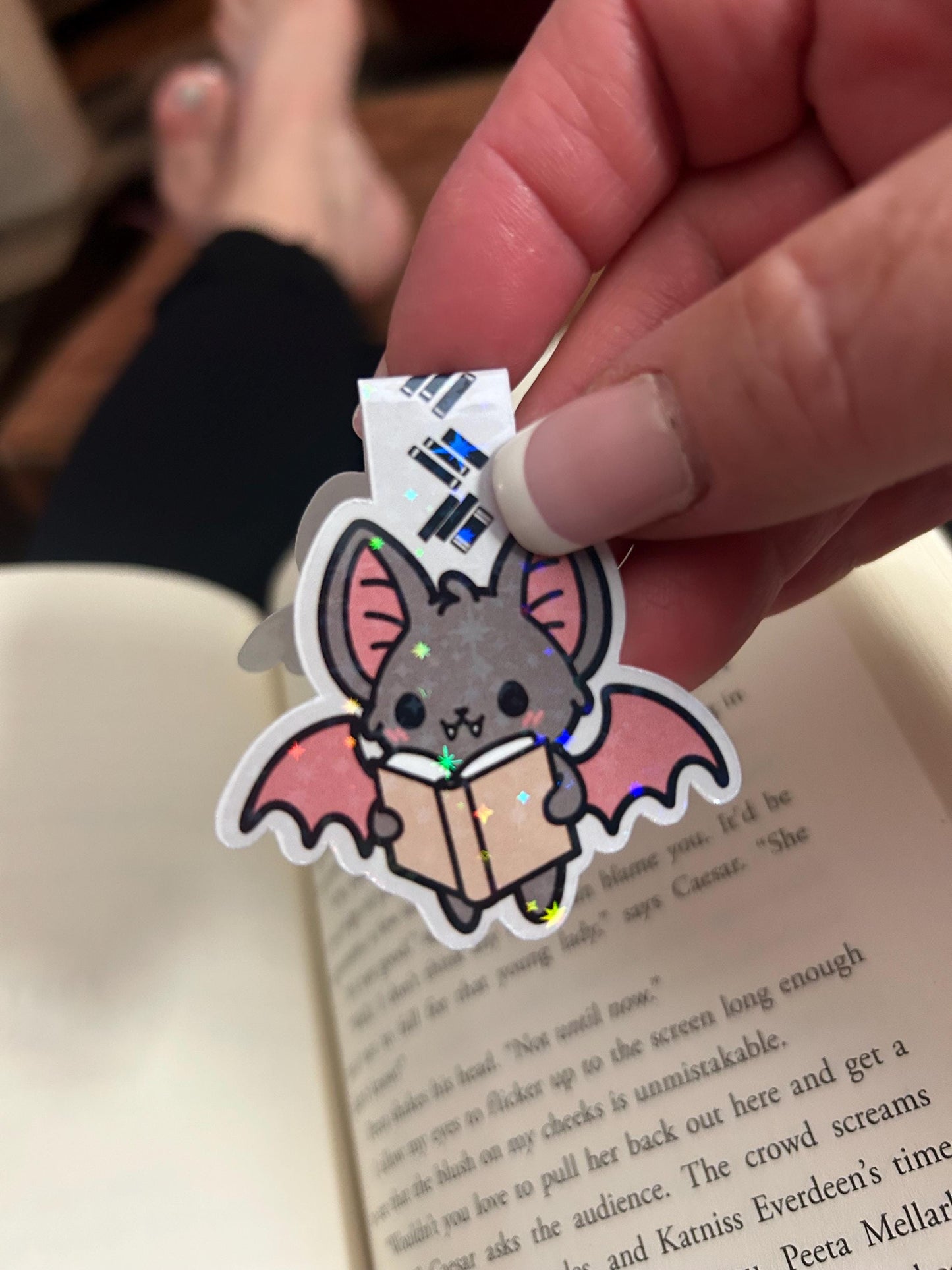 Spooky-Cute Bat Magnetic Bookmark – Gothic Book Lover Gift