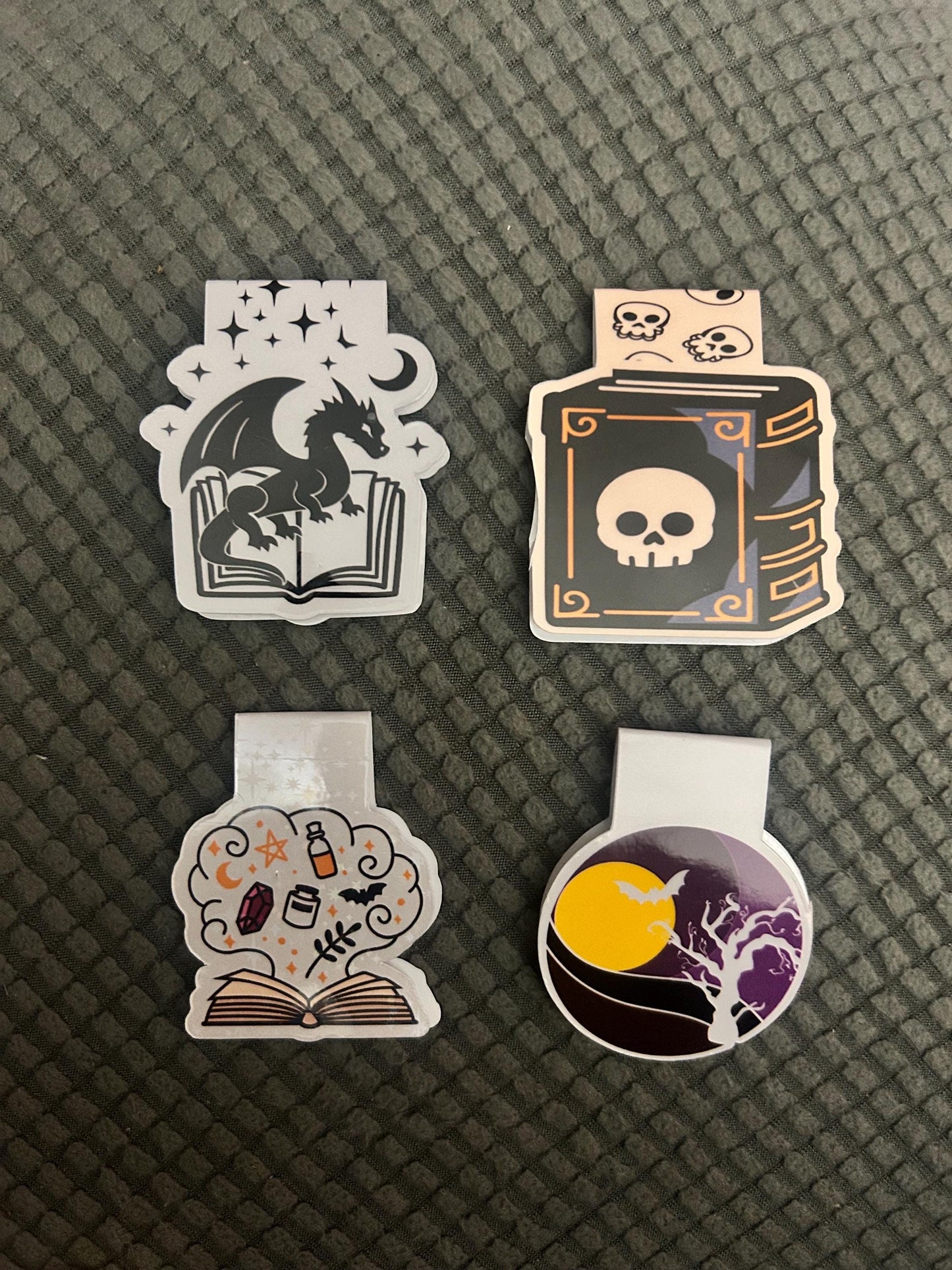 Halloween Magnetic Bookmark for Book Lovers