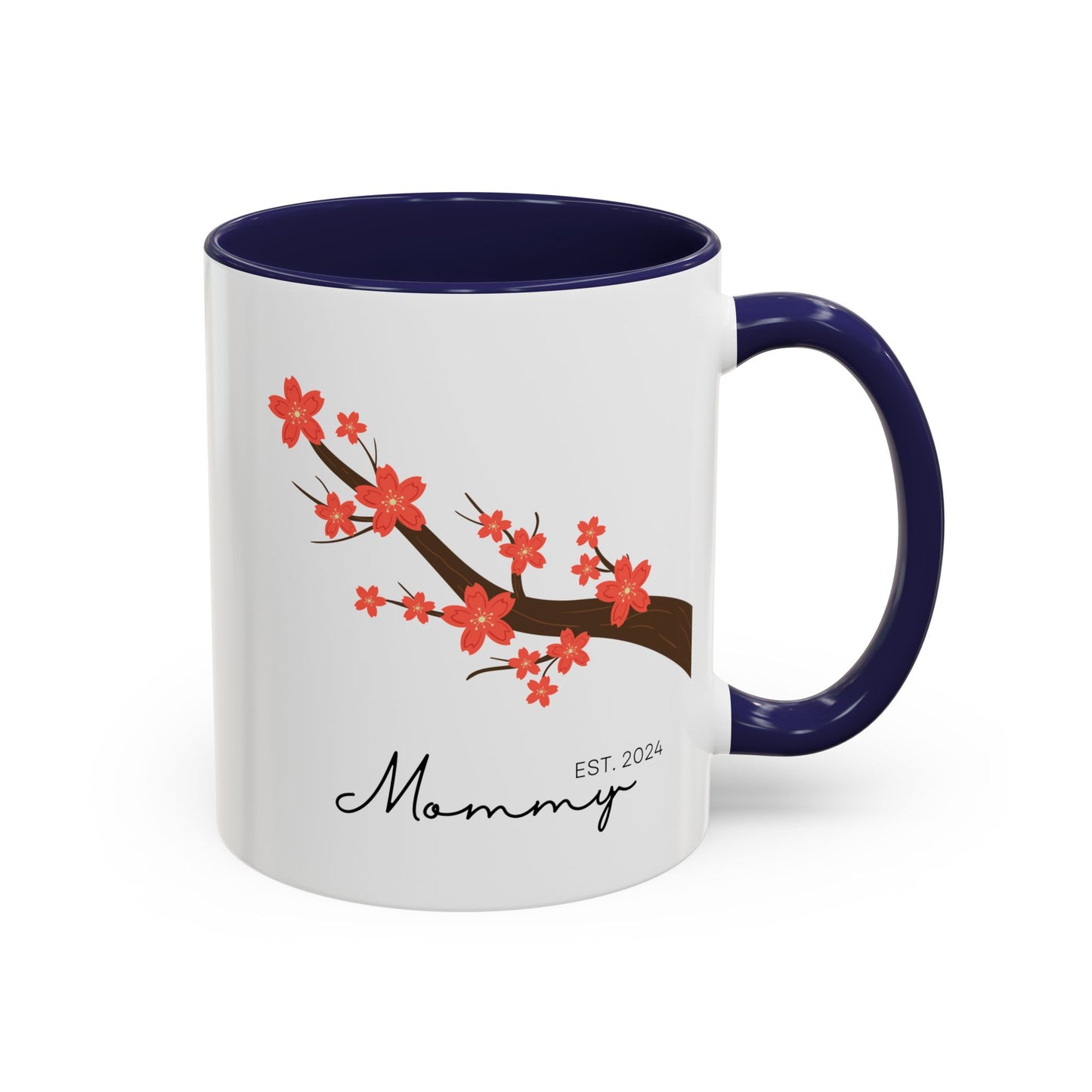 Personalized Cherry Blossom Mommy Coffee Mug - 11oz & 15oz