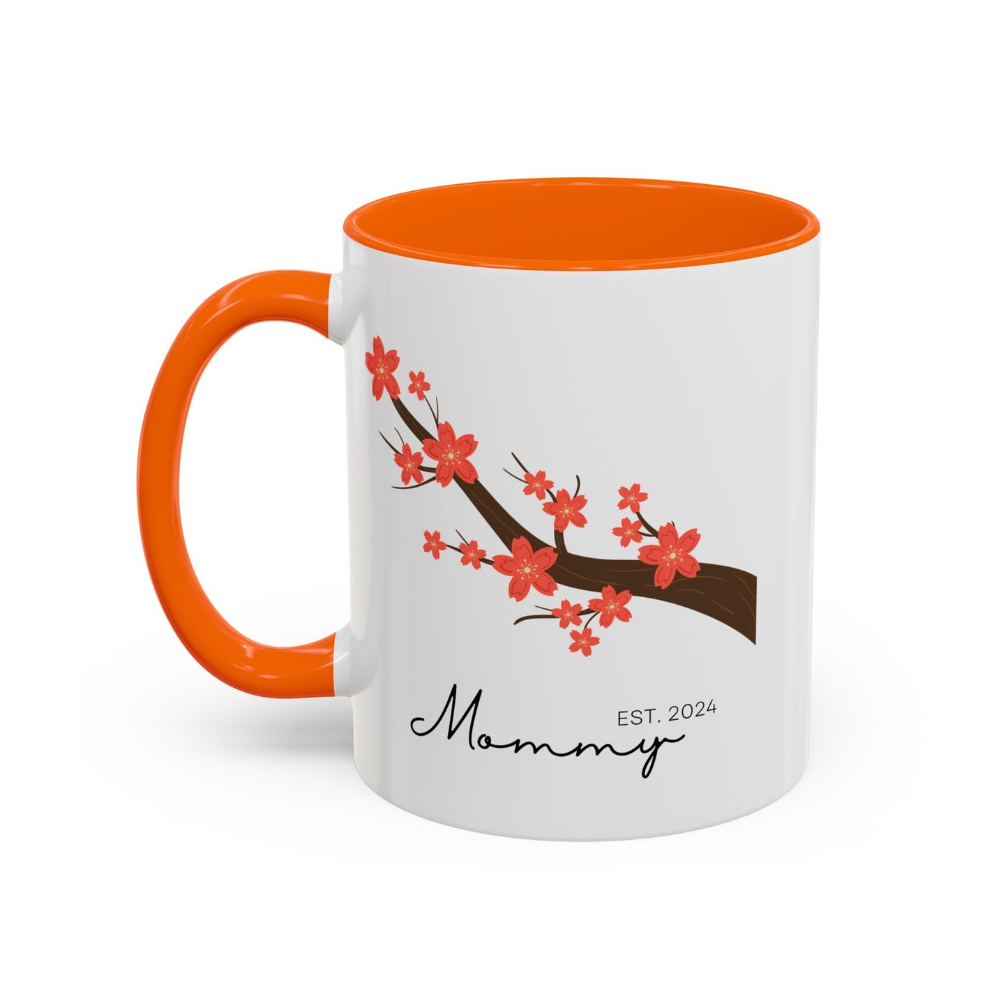Personalized Cherry Blossom Mommy Coffee Mug - 11oz & 15oz