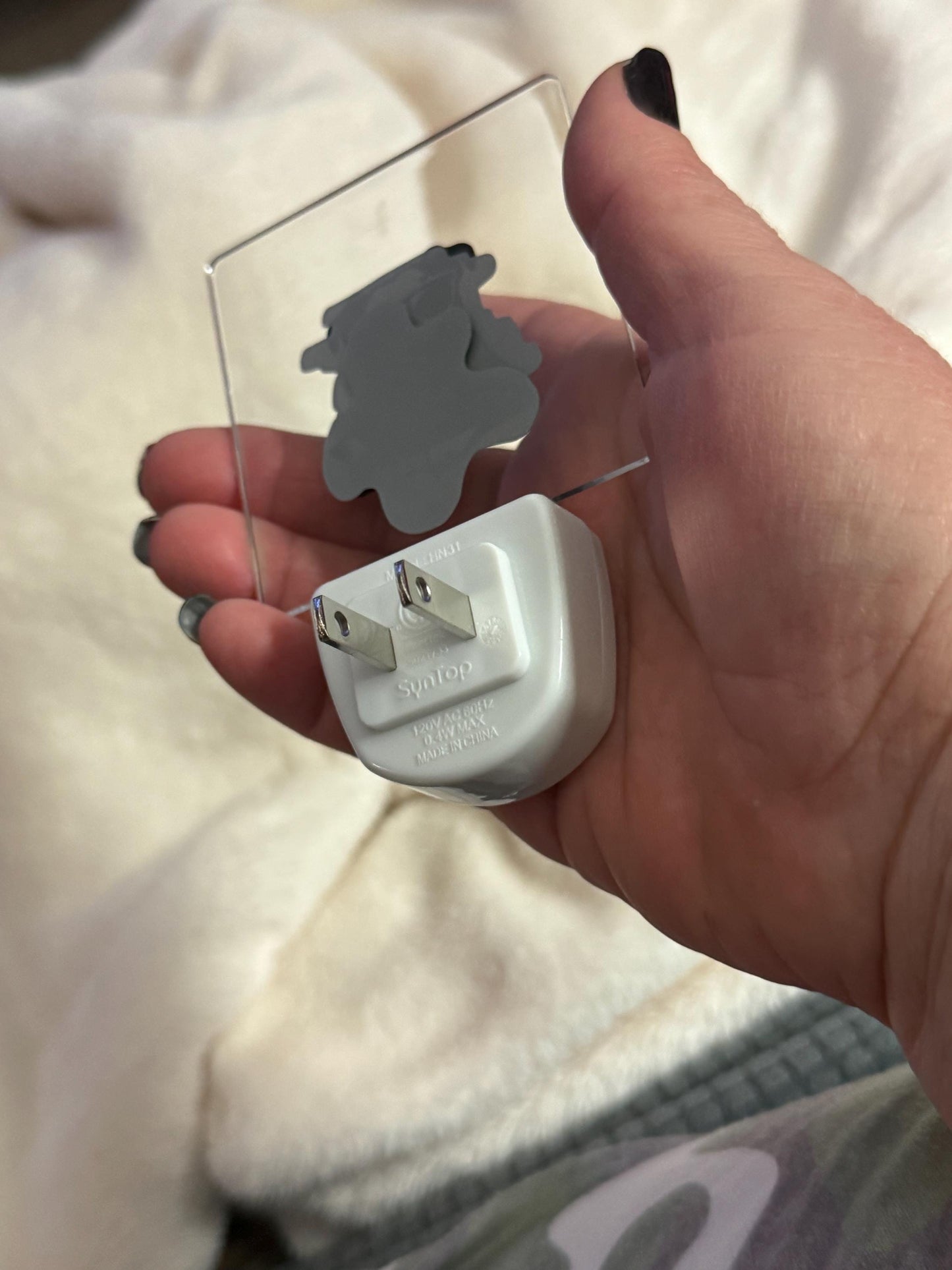 Bulldog Night Light for Dog Lovers, Blue Glow