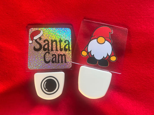 Handmade Holiday Night Light: Santa Cam or Christmas Gnome, Blue Glow