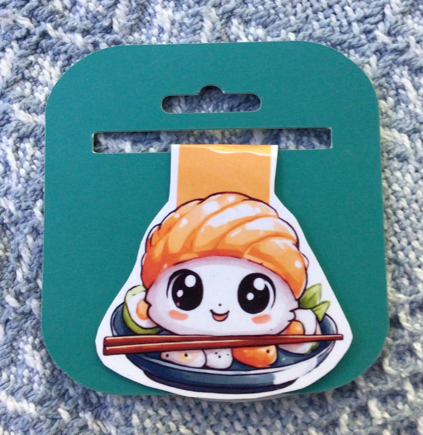 Kawaii Sushi Magnetic Bookmark - Foodie Reader Gift