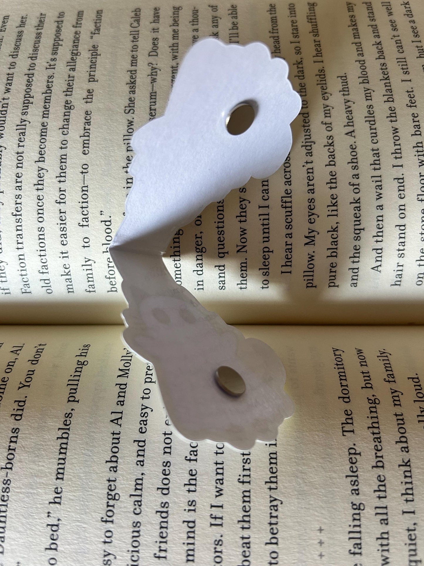 Ghost Cat Magnetic Bookmark: Reader Gift