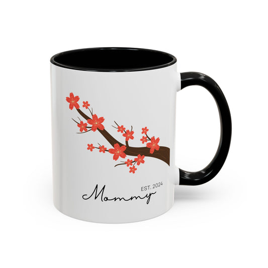 Personalized Cherry Blossom Mommy Coffee Mug - 11oz & 15oz