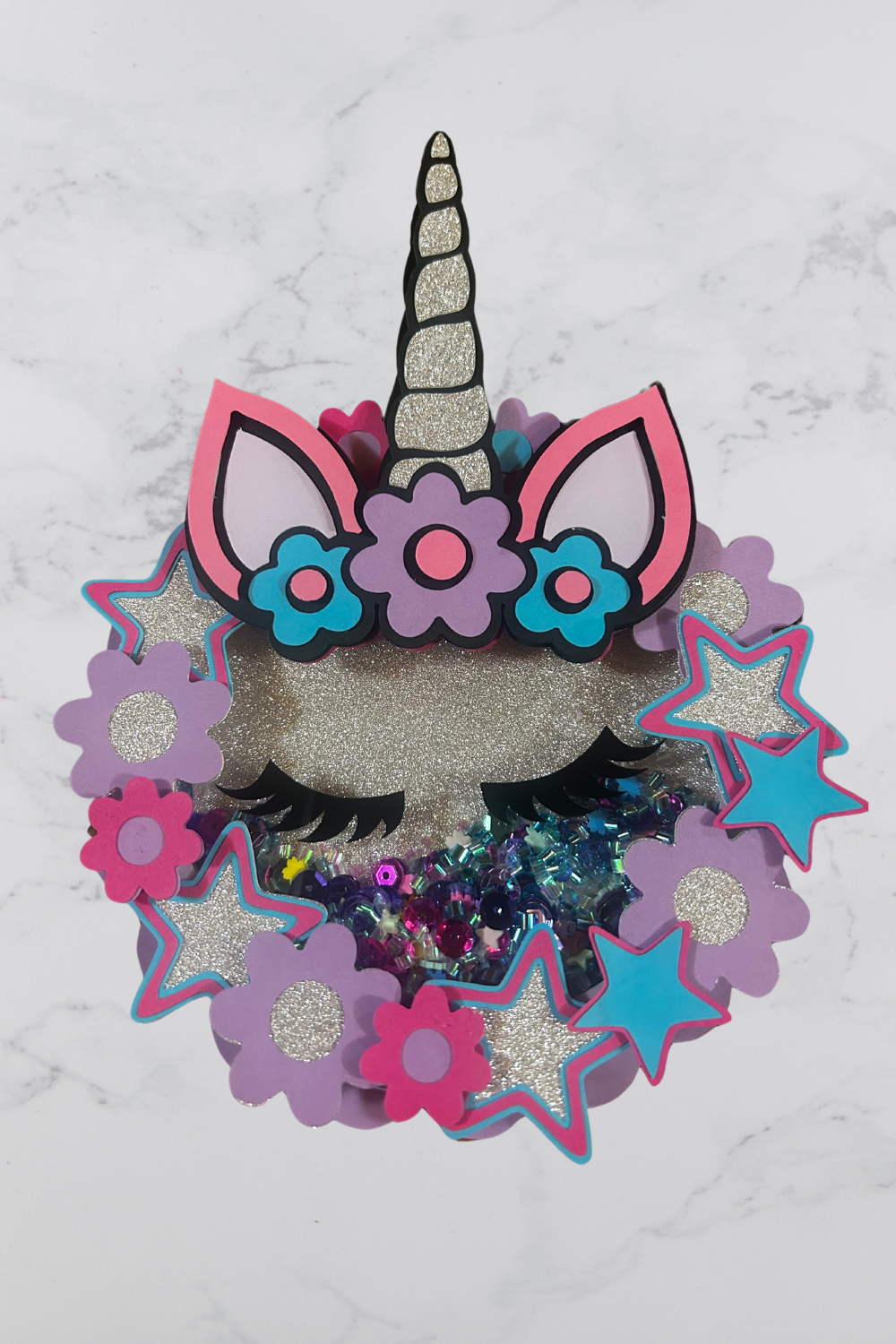 Unicorn Shaker Cake Topper