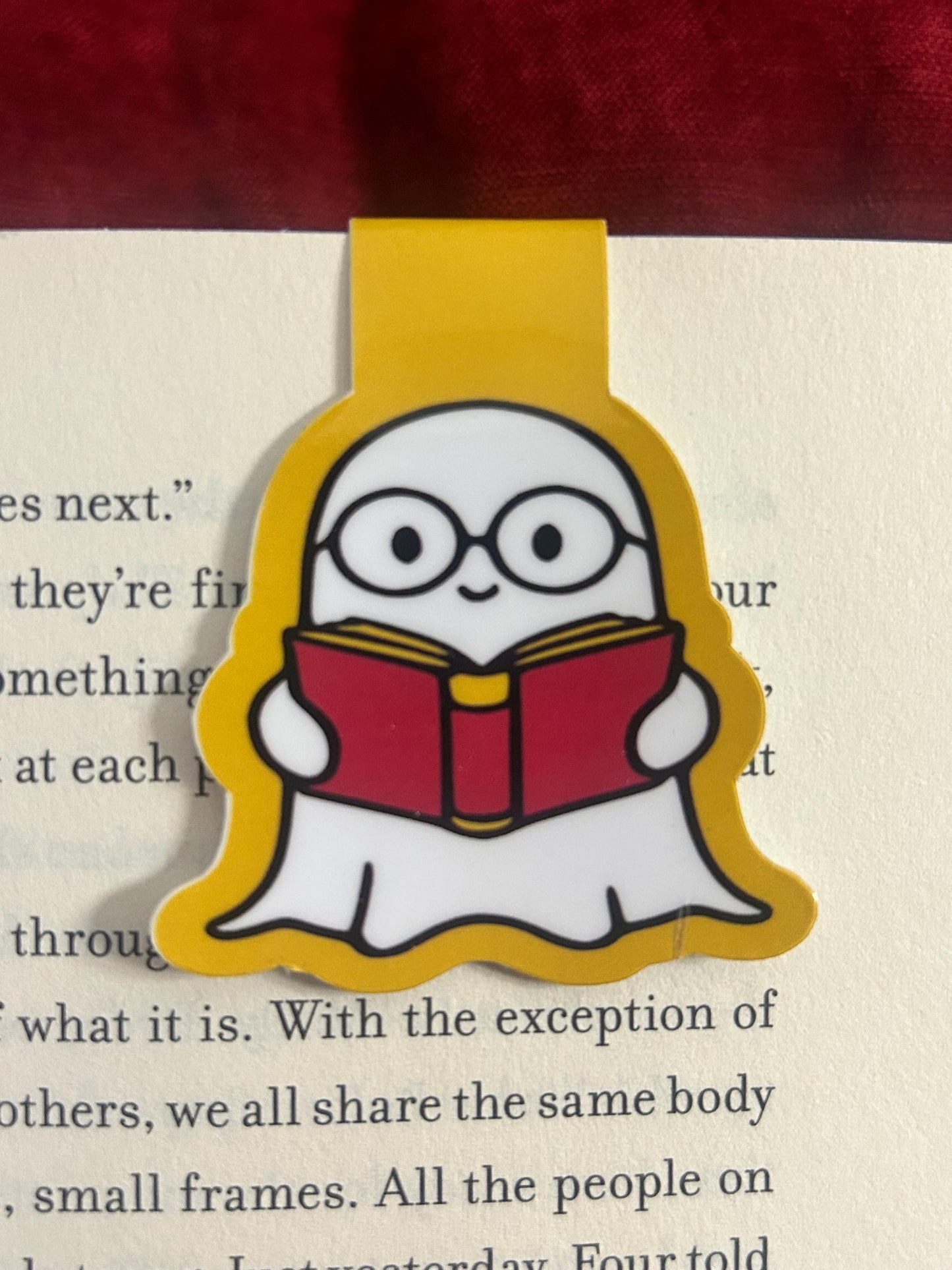 Ghost Magnetic Bookmark, Book Lover Gift