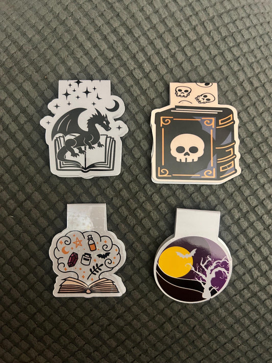 Halloween Magnetic Bookmark for Book Lovers
