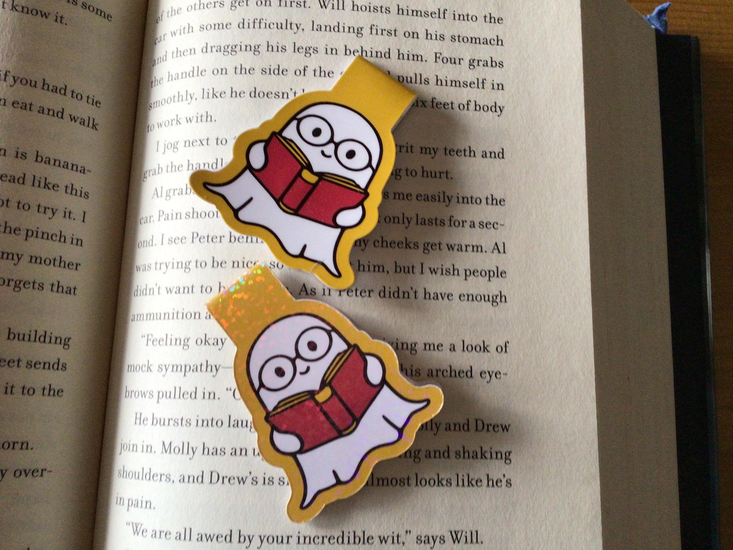 Ghost Magnetic Bookmark, Book Lover Gift
