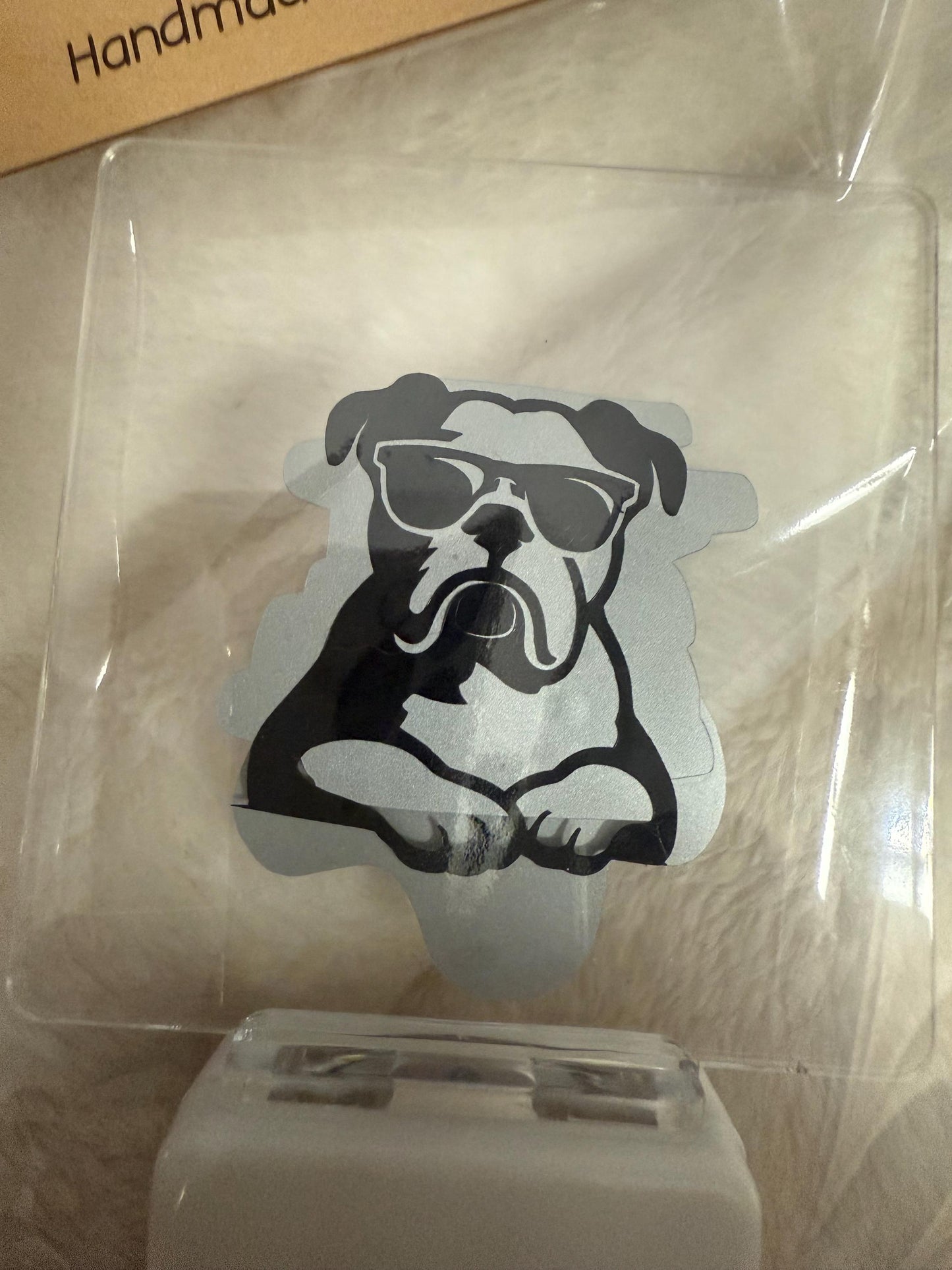 Bulldog Night Light for Dog Lovers, Blue Glow