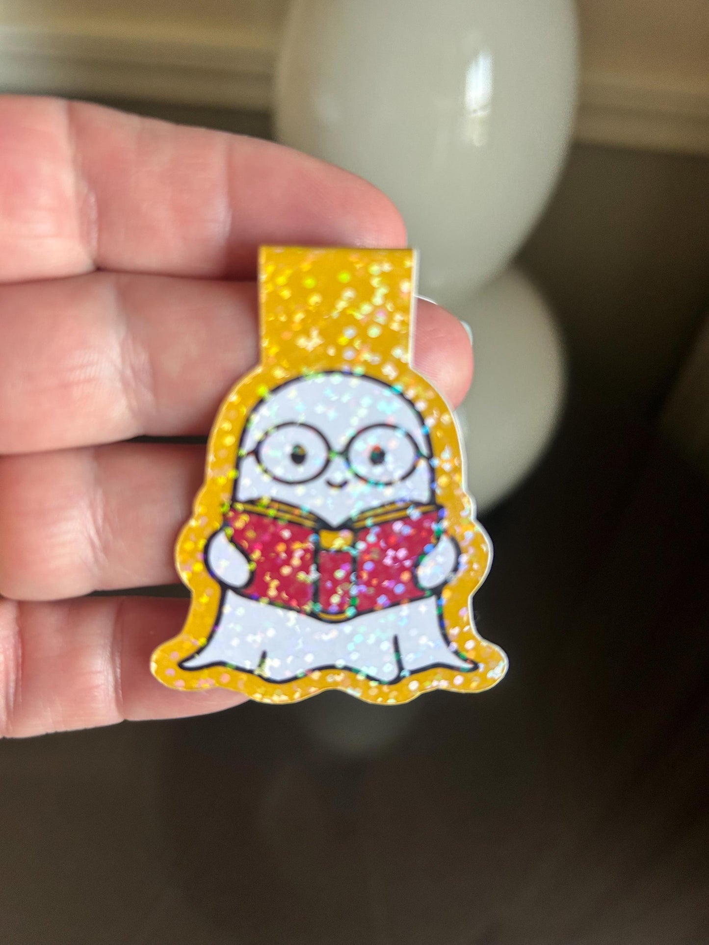 Ghost Magnetic Bookmark, Book Lover Gift