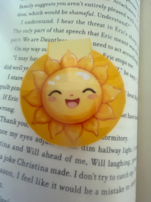 Smiling Sun Magnetic Bookmark: Thinking of You Gift