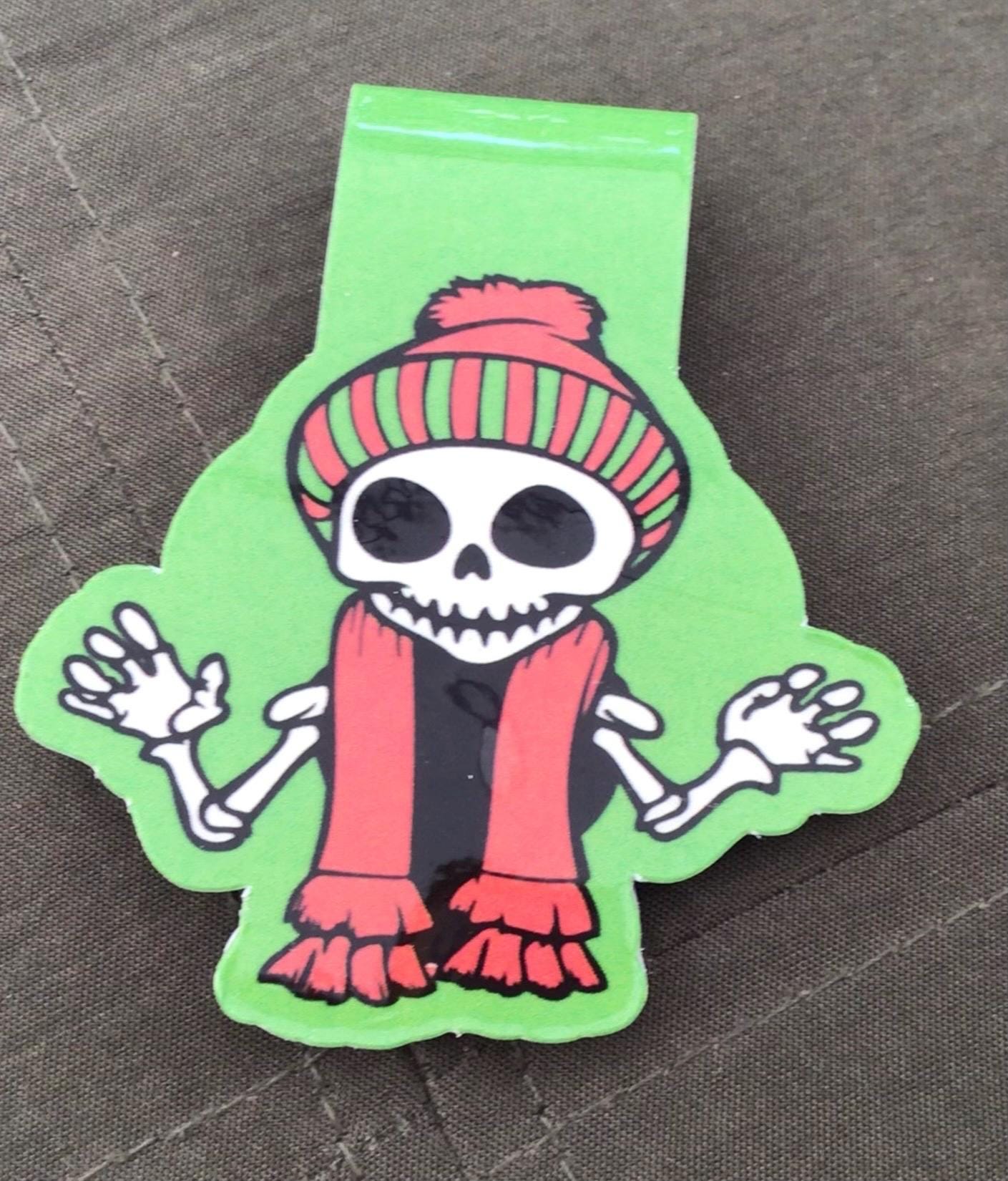 Winter Skeletons Magnetic Bookmark Stocking Stuffer - Reading Accessory