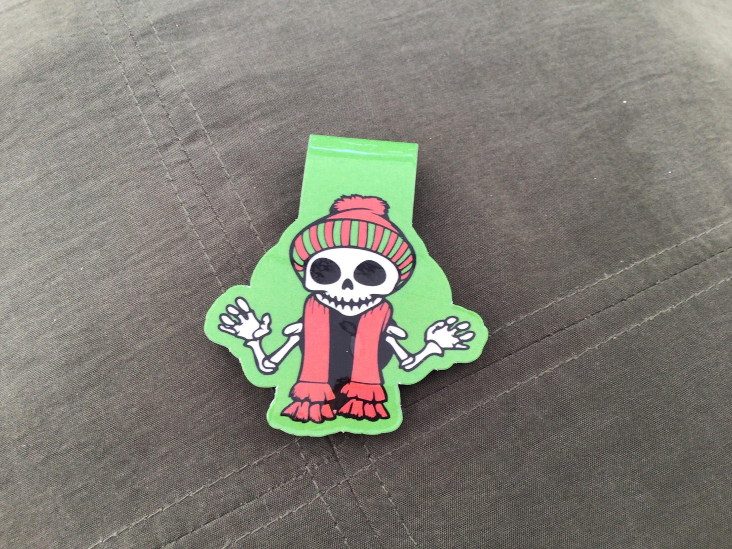 Winter Skeletons Magnetic Bookmark Stocking Stuffer - Reading Accessory