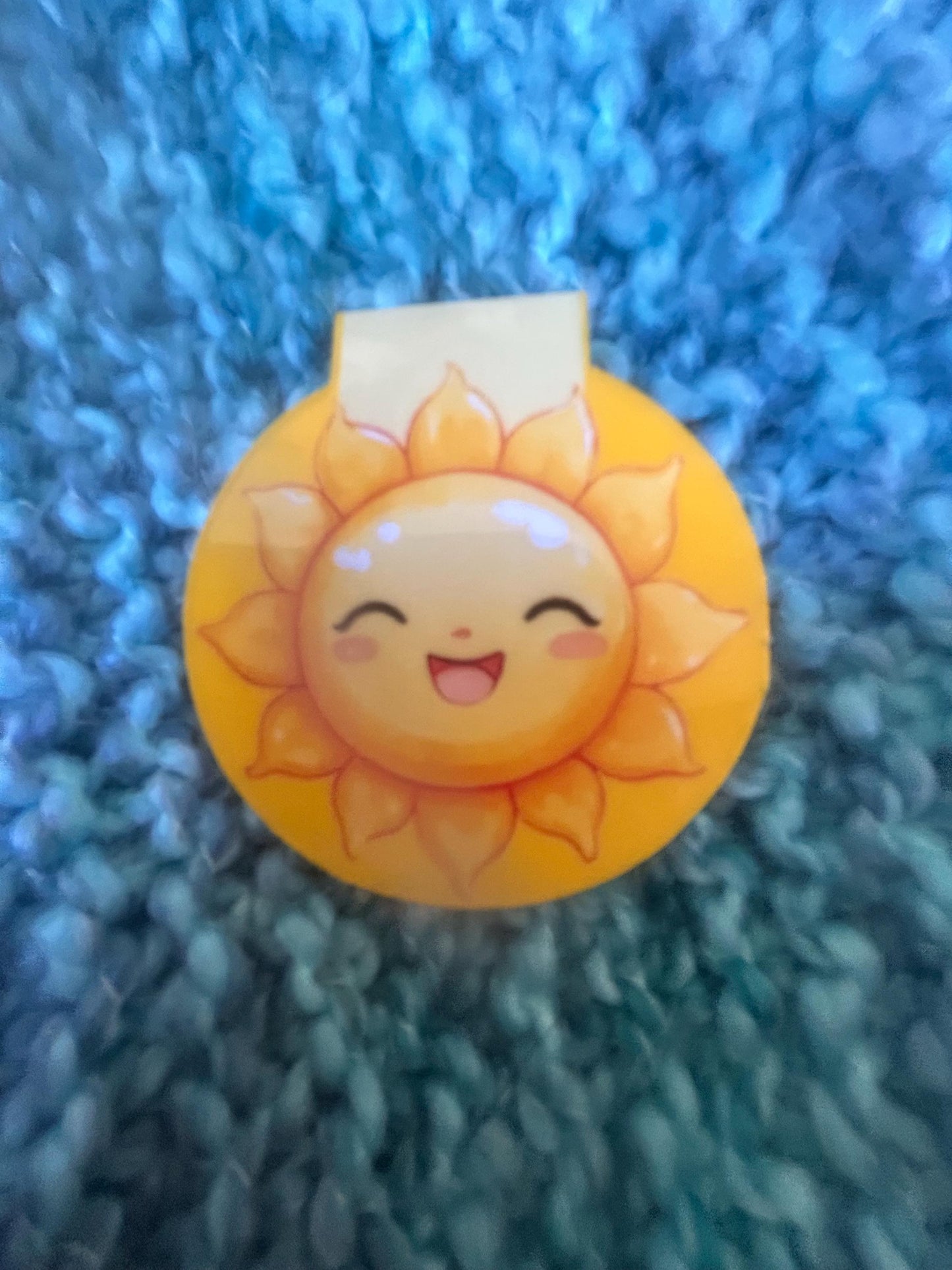 Smiling Sun Magnetic Bookmark: Thinking of You Gift