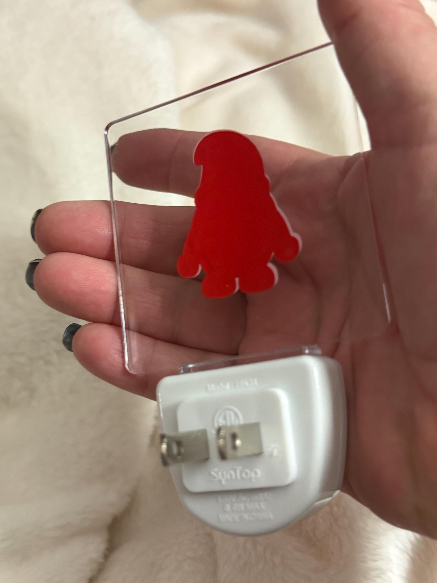 Gnome  Night Light for Holiday Decor, Blue Glow